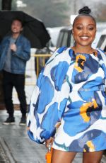 QUINTA BRUNSON Arrives at The View in New York 01/03/2023