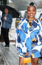 QUINTA BRUNSON Arrives at The View in New York 01/03/2023