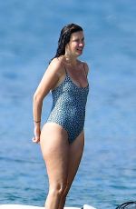 RHEA DURHAM in Swisuit at a Boat in Barbados 12/31/2022