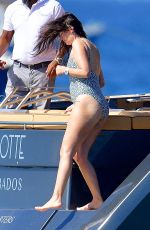 RHEA DURHAM in Swisuit at a Boat in Barbados 12/31/2022