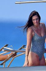RHEA DURHAM in Swisuit at a Boat in Barbados 12/31/2022