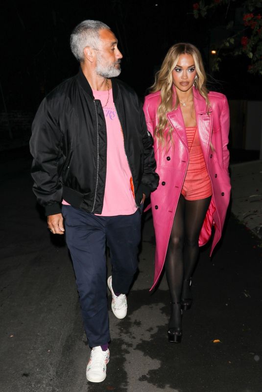 RITA ORA Arrives at a Golden Globes Afterparty in Los Angeles 01/10/2023