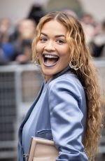 RITA ORA Arrives at Fendi Couture Spring-summer 2023 Show in Paris 01/26/2023