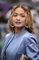 RITA ORA Arrives at Fendi Couture Spring-summer 2023 Show in Paris 01/26/2023