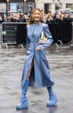 RITA ORA Arrives at Fendi Couture Spring-summer 2023 Show in Paris 01/26/2023