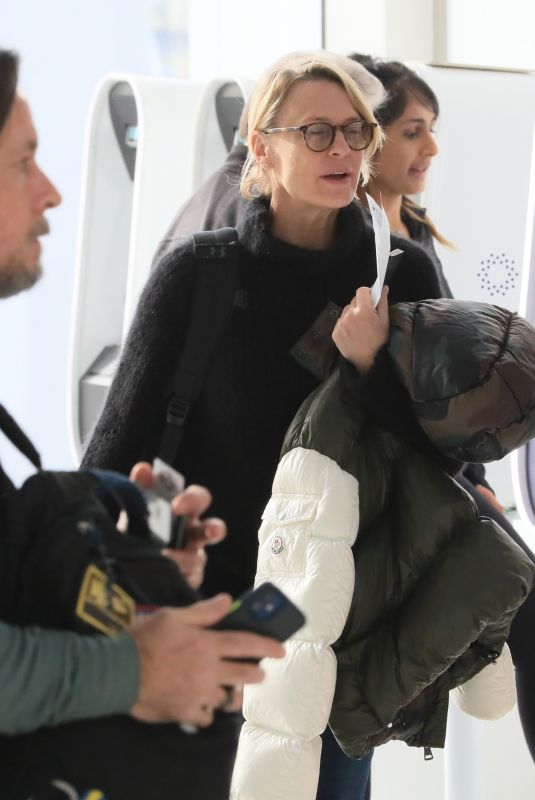 ROBIN WRIGHT at LAX Airport in Los Angeles 01/16/2023