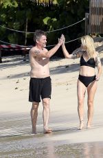 RYAN SHAWHUGHES and Ethan Hawke on the beach in St Barts 01/01/2023