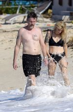 RYAN SHAWHUGHES and Ethan Hawke on the beach in St Barts 01/01/2023