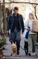 RYAN SHAWHUGHES and Ethan Hawke Out with Their Dogs in New York 01/04/2023