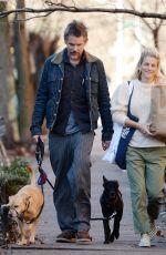RYAN SHAWHUGHES and Ethan Hawke Out with Their Dogs in New York 01/04/2023