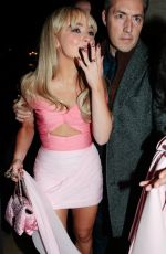 SABRINA CARPENTER Leaves Giambattista Valli Fashion Show in Paris 01/23/2023