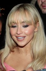 SABRINA CARPENTER Leaves Giambattista Valli Fashion Show in Paris 01/23/2023