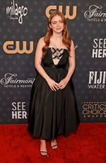 SADIE SINK at 28th Annual Critics Choice Awards in Los Angeles 01/15/2023
