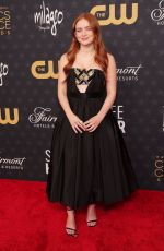 SADIE SINK at 28th Annual Critics Choice Awards in Los Angeles 01/15/2023
