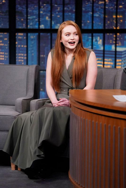 SADIE SINK at Late Night With Seth Meyers in New York 01/18/2023