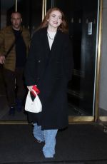 SADIE SINK Leaves Today Show in New York 01/04/2023