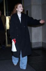 SADIE SINK Leaves Today Show in New York 01/04/2023