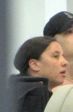 SAMANTHA KERR and KRISTIE MEWIS at Perth Airport 01/04/2023