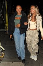 SAMIRA MIGHTY and NATALIA ZOPPA Night Out in London 01/12/2023