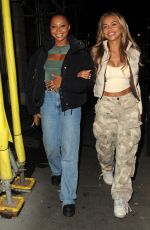 SAMIRA MIGHTY and NATALIA ZOPPA Night Out in London 01/12/2023
