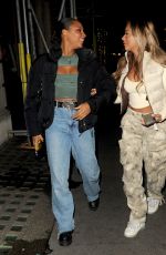SAMIRA MIGHTY and NATALIA ZOPPA Night Out in London 01/12/2023