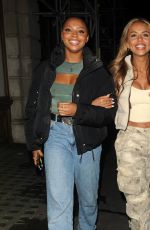 SAMIRA MIGHTY and NATALIA ZOPPA Night Out in London 01/12/2023