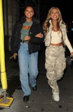 SAMIRA MIGHTY and NATALIA ZOPPA Night Out in London 01/12/2023