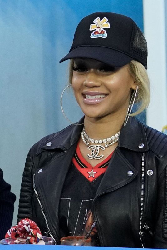 SAWEETIE at Chargers vs Rams Game at SoFi Stadium in Inglewood 01/01/2023