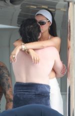 SELENA GOMEZ and NICOLA PELTZ at a Yacht in Cabo 01/01/2023