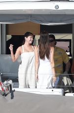 SELENA GOMEZ and NICOLA PELTZ at a Yacht in Cabo 01/01/2023