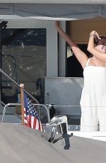 SELENA GOMEZ and NICOLA PELTZ at a Yacht in Cabo 01/01/2023