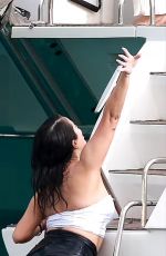 SELENA GOMEZ in Bikini at a Yacht in Cabo San Lucas 01/01/2023
