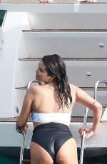 SELENA GOMEZ in Bikini at a Yacht in Cabo San Lucas 01/01/2023