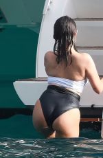 SELENA GOMEZ in Bikini at a Yacht in Cabo San Lucas 01/01/2023