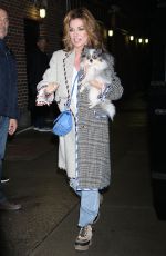 SHANI TWAIN Arrives at Late Show with Stephen Colbert in New York 01/04/2023