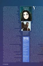 SHANIA TWAIN in Music Week Magazine, February 2023