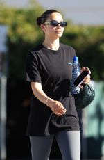 SHANINA SHAIK Heading to Pilates Class in West Hollywood 01/25/2023
