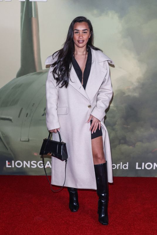 SIAN GABBIDON at Plane VIP Immersive Screening at Cineworld Leicester Square in London 01/23/2023