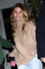 SOFIA RICHIE at a Dinner Date with Elliot Grainge in Santa Monica 01/13/2023