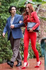 SOPHIE TURNER and Joe Jonas Return to Their Hotel with Sophie