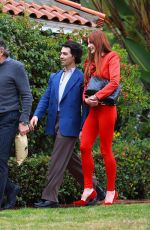SOPHIE TURNER and Joe Jonas Return to Their Hotel with Sophie