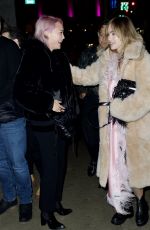 SUKI WATERHOUSE and Robert Pattinson Arrives at a Restaurant for New Year