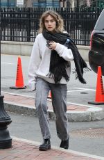 SUKI WATERHOUSE Arrives at Her Sold-out Concert in Boston 01/29/2023
