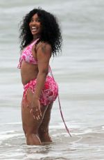 SZA in Bikini at a Beach in Hawaii 01/03/2023