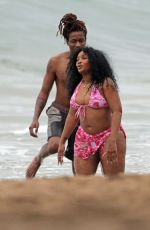 SZA in Bikini at a Beach in Hawaii 01/03/2023