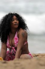 SZA in Bikini at a Beach in Hawaii 01/03/2023