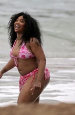 SZA in Bikini at a Beach in Hawaii 01/03/2023