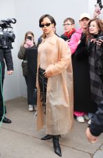 TAYLOR RUSSELL Arrives at Loewe Menswear Fall-winter 2023-2024 Show in Paris 01/21/2023