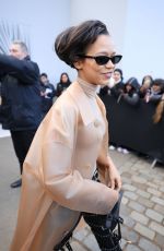 TAYLOR RUSSELL Arrives at Loewe Menswear Fall-winter 2023-2024 Show in Paris 01/21/2023