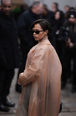 TAYLOR RUSSELL Arrives at Loewe Menswear Fall-winter 2023-2024 Show in Paris 01/21/2023